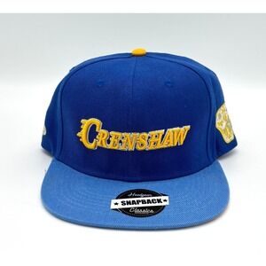 Headgear Classics Crenshaw Snapback Hat Blue Yellow LA Nostalgia Co Cap NEW